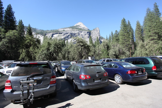 cars in Yosemite Valley